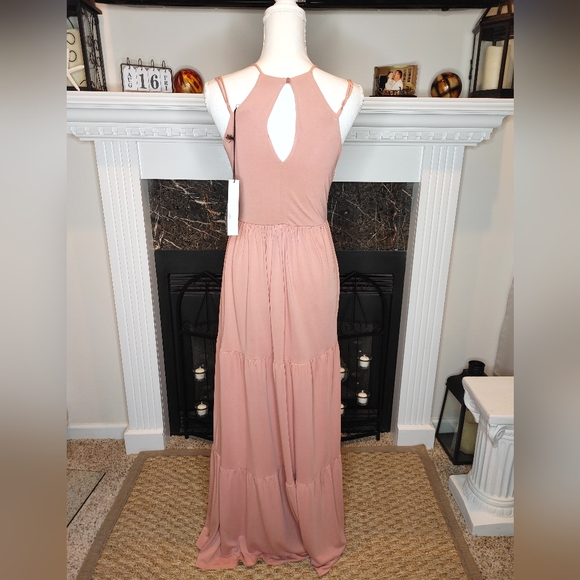 NSR TIERED MAXI DRESS, PINK XS - Picture 6 of 10